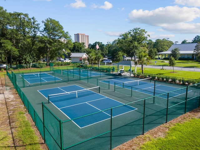 view of tennis court