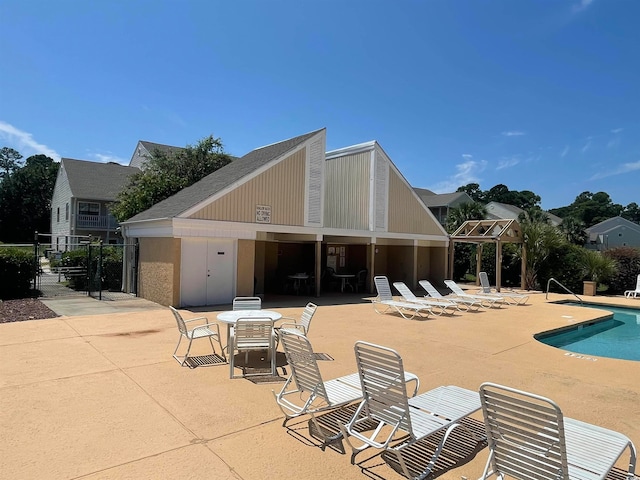 view of pool with a patio