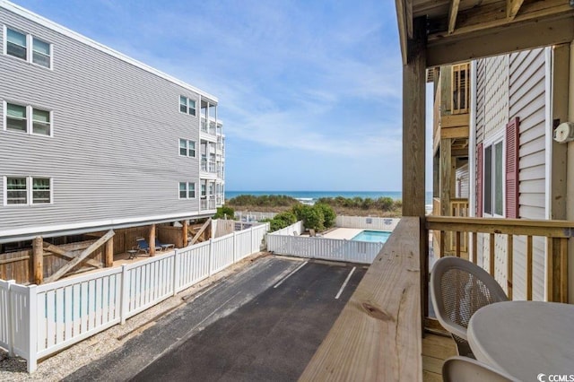4305 S Ocean Blvd Unit 106, North Myrtle Beach, SC 29582 - deck featuring a water view