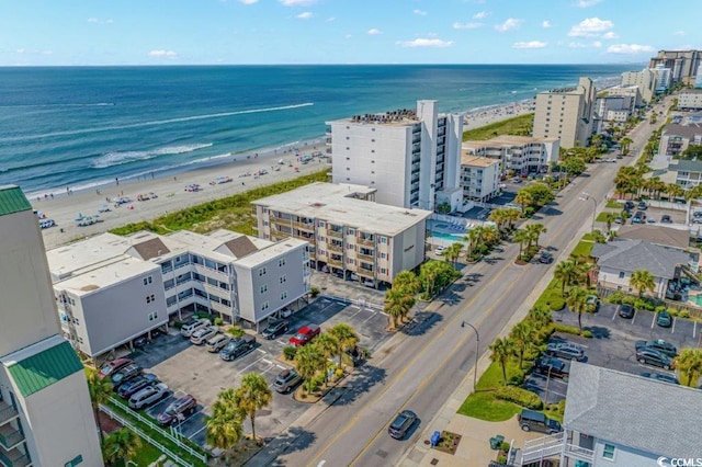 4305 S Ocean Blvd Unit 106, North Myrtle Beach, SC 29582 - drone / aerial view of waterfront with a beach