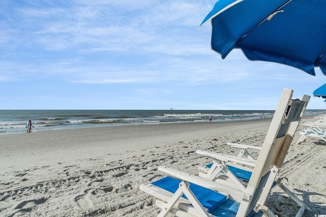6001 N Ocean Blvd Unit 242, North Myrtle Beach, SC 29582 - property view of water featuring a beach view