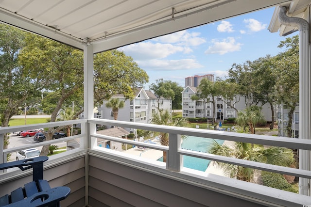 view of balcony