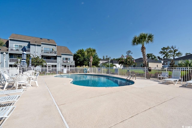 view of pool with a patio