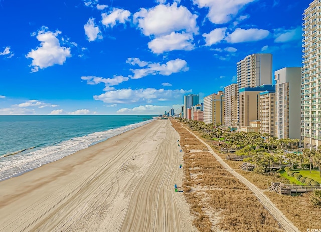 water view with a beach view