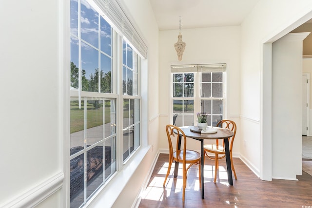 interior space with a wealth of natural light