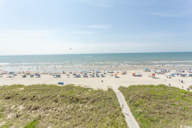 water view featuring a view of the beach