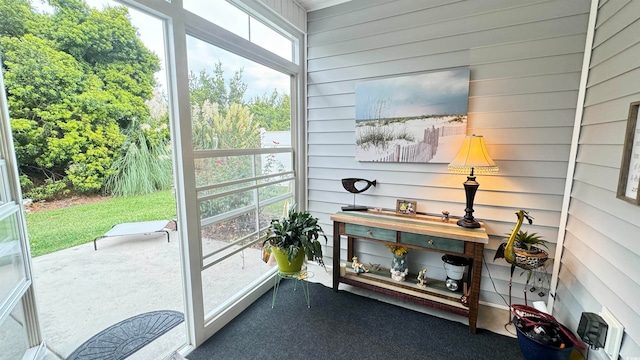 view of sunroom / solarium