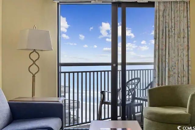 7100 Ocean Blvd N Unit 925, Myrtle Beach, SC 29572 - balcony with a water view
