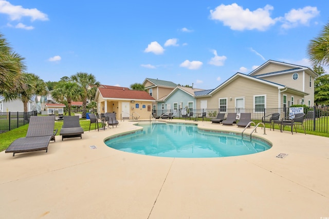 view of pool with a patio