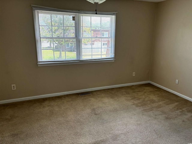 view of carpeted empty room