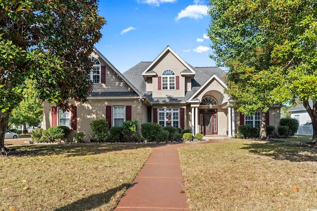 view of front of house with a front yard