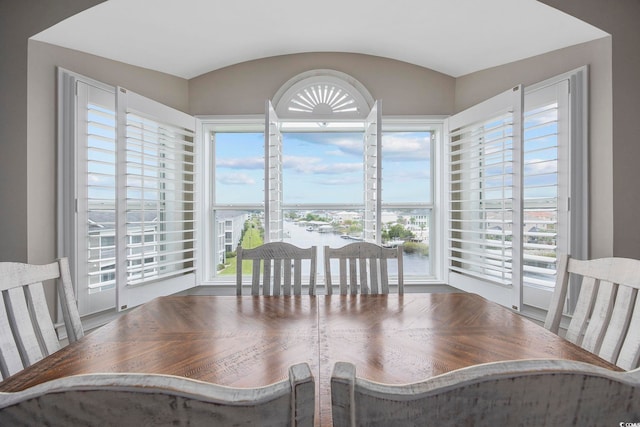 dining room featuring a wealth of natural light