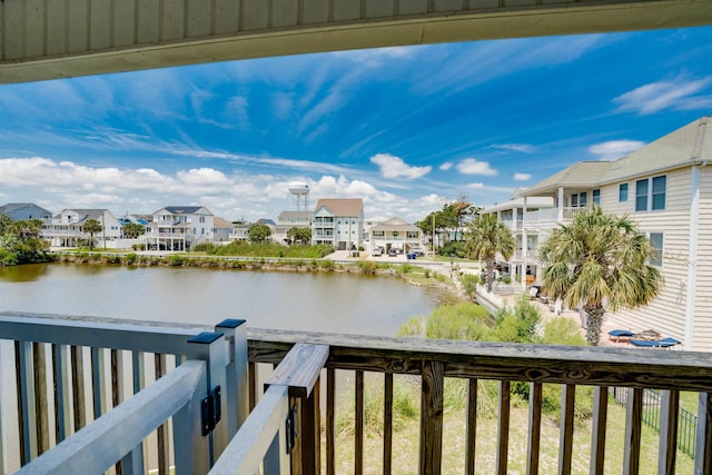 water view featuring a residential view