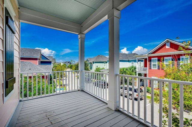 1348 Peterson St, Myrtle Beach, SC 29577 - wooden terrace featuring a residential view