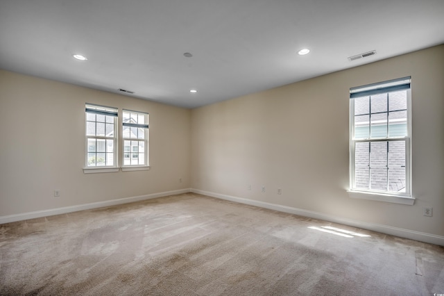 1348 Peterson St, Myrtle Beach, SC 29577 - unfurnished room with light colored carpet, baseboards, and recessed lighting