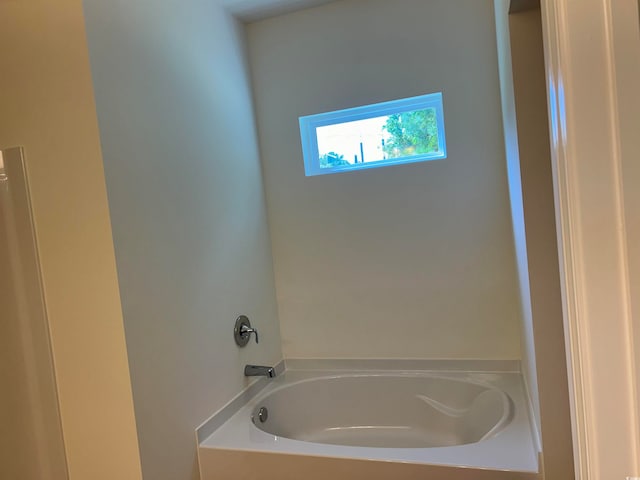 bathroom with a bathing tub