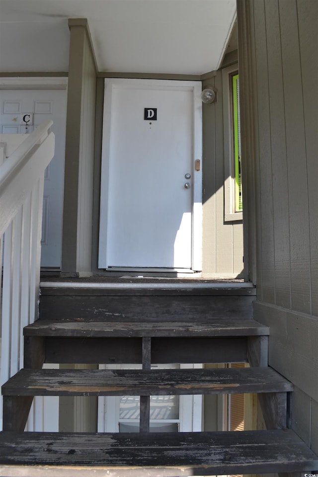 view of staircase