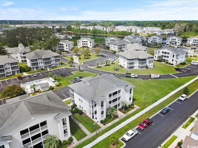 bird's eye view with a residential view