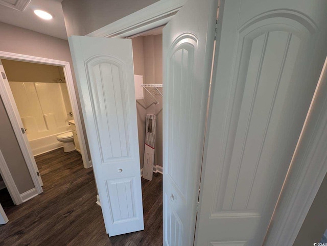 TBD1 Mineral Springs Rd, Conway, SC 29527 - hall with dark wood finished floors and baseboards