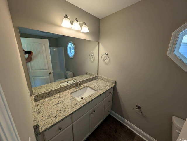 TBD1 Mineral Springs Rd, Conway, SC 29527 - bathroom featuring toilet, vanity, and plenty of natural light