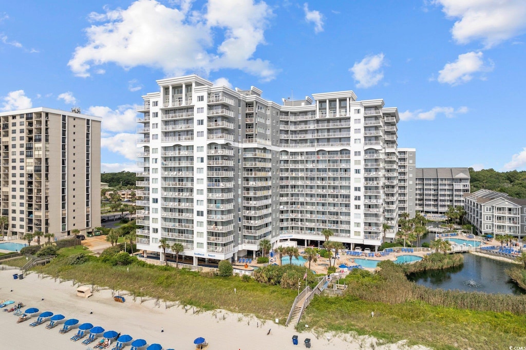 view of property featuring a water view