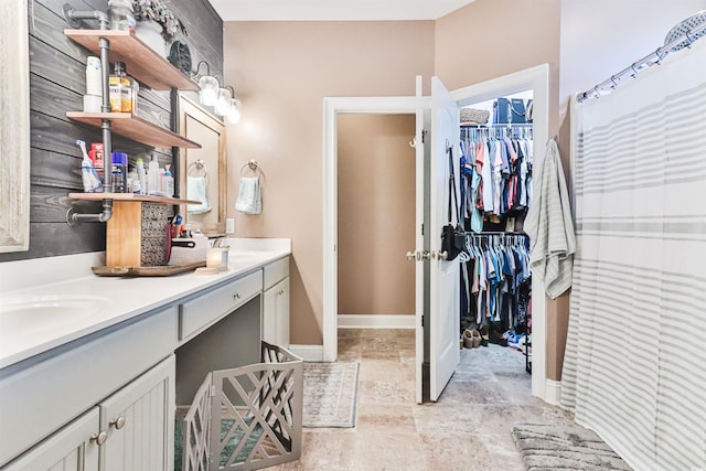 bathroom featuring vanity