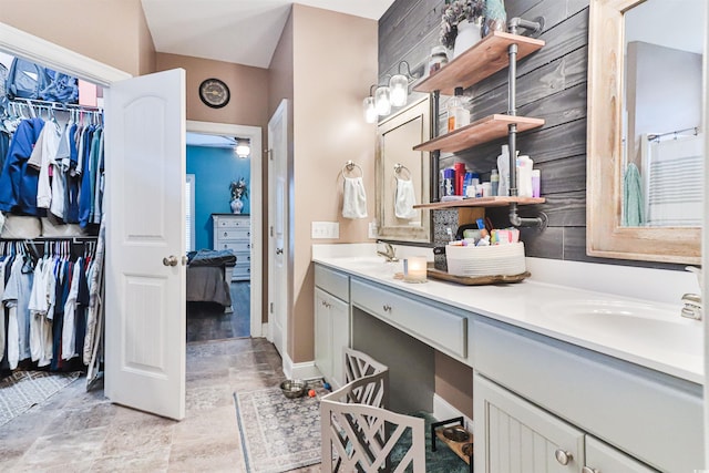 bathroom with vanity