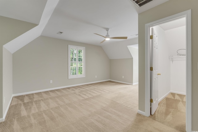 3758 Loblolly Ave, Little River, SC 29566 - bonus room featuring light colored carpet, lofted ceiling, and visible vents