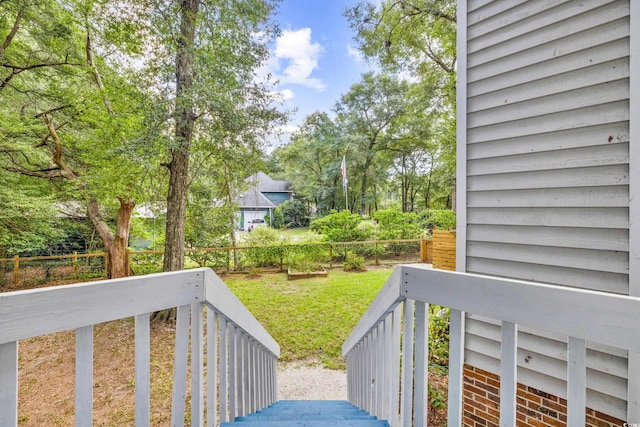 exterior space featuring fence