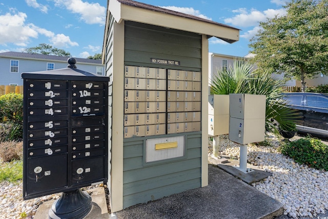 surrounding community with a mail area