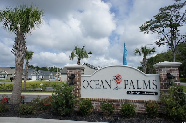 view of community / neighborhood sign