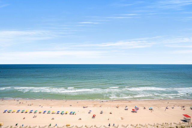 property view of water with a view of the beach