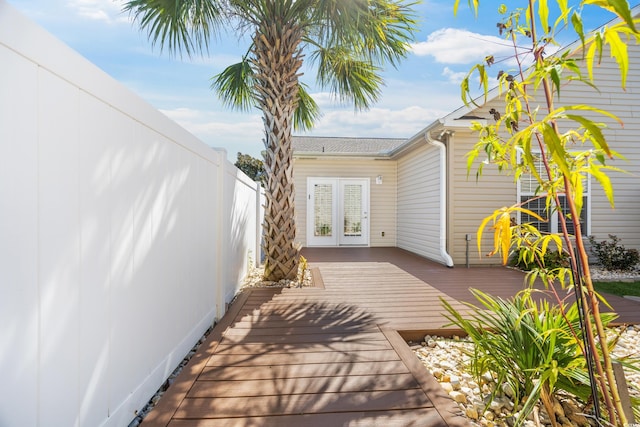 view of patio / terrace with a wooden deck