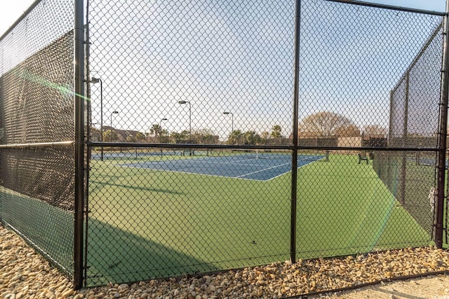 view of tennis court