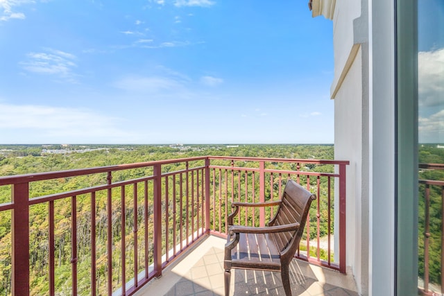 view of balcony