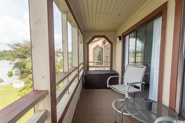 view of sunroom / solarium