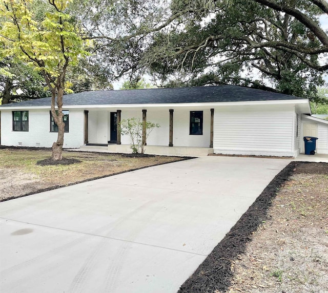 view of ranch-style house