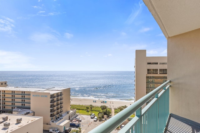 water view featuring a beach view