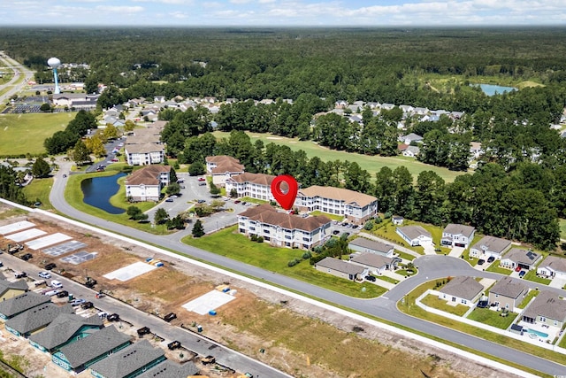 124 S Shore Blvd Unit 303, Longs, SC 29568 - aerial overview of property's location with a heavily wooded area and a nearby body of water