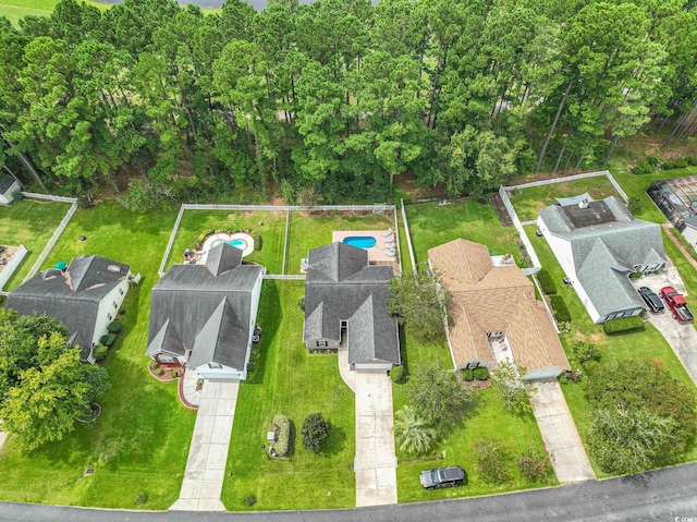 birds eye view of property