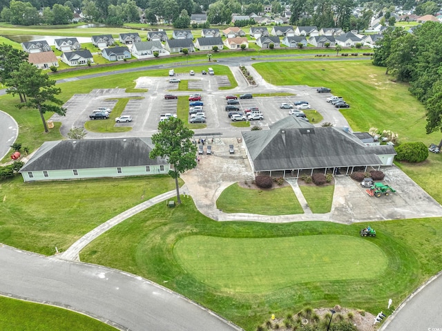 bird's eye view with a residential view