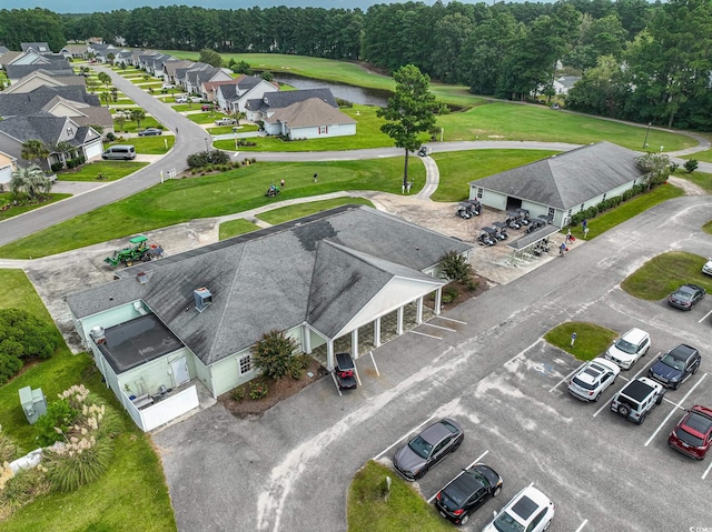 bird's eye view with a residential view