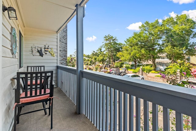 view of balcony