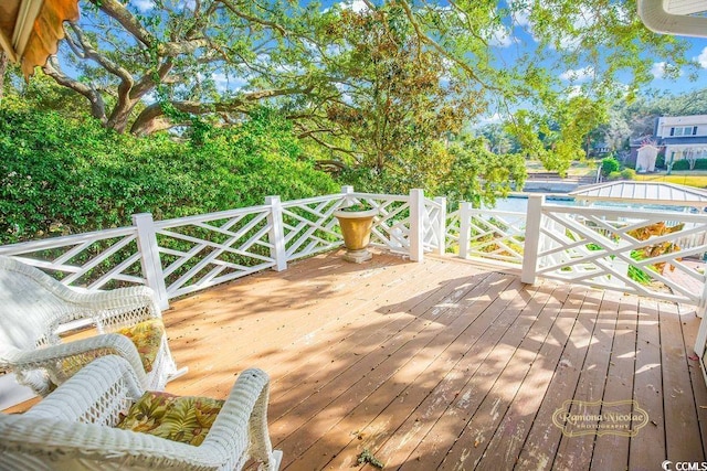 view of wooden terrace