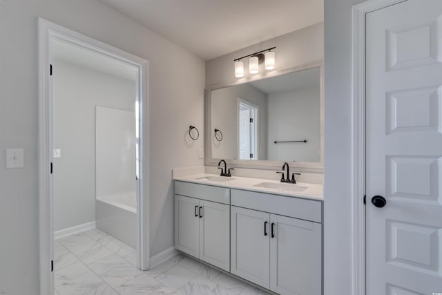 bathroom featuring vanity