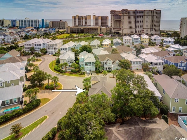 aerial view featuring a residential view