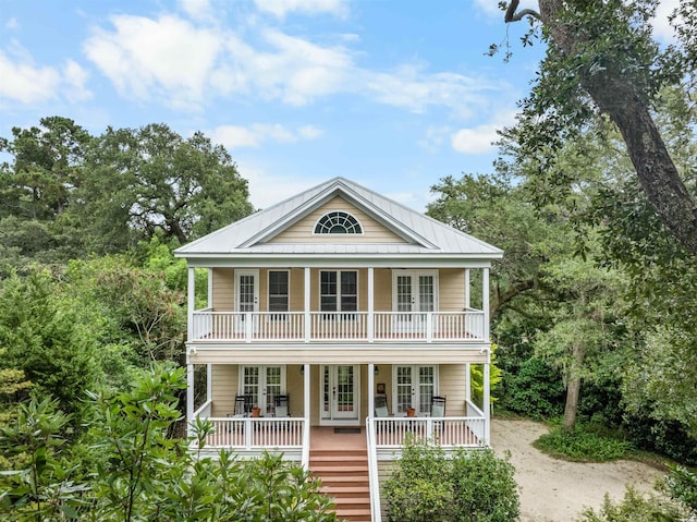 view of front of house featuring covered porch