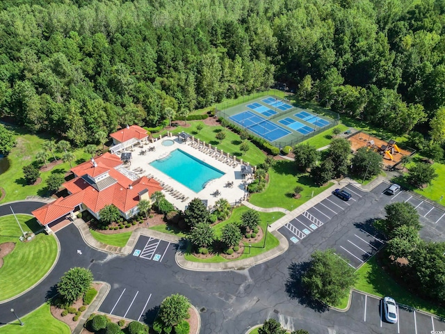 birds eye view of property