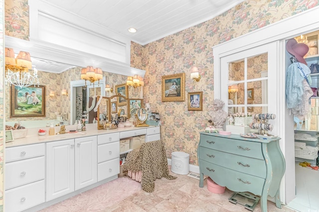 bathroom featuring vanity