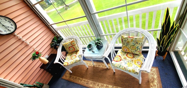 view of sunroom / solarium